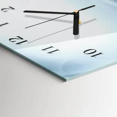 Decoratieve glazen klok verticaal Abstracte lijnen