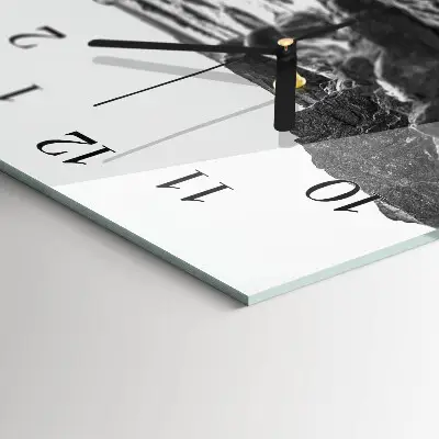 Rechthoekige glas klok verticaal Stenen