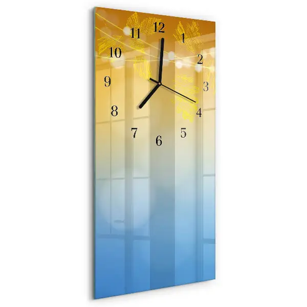 Rechthoekige glas klok verticaal Patroon