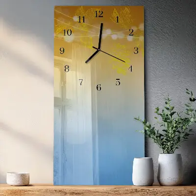 Rechthoekige glas klok verticaal Patroon