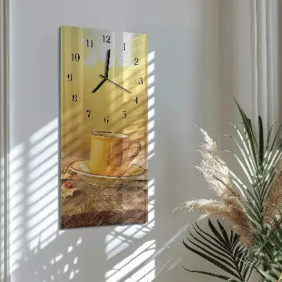 Glazen klok verticaal Mok