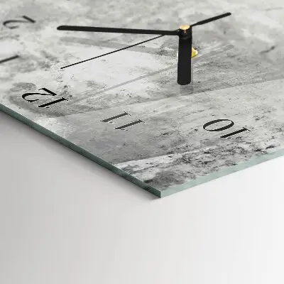 Verticale moderne glazen wandklok Muur