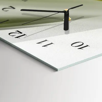 Rechthoekige glas klok verticaal Abstracte lijnen