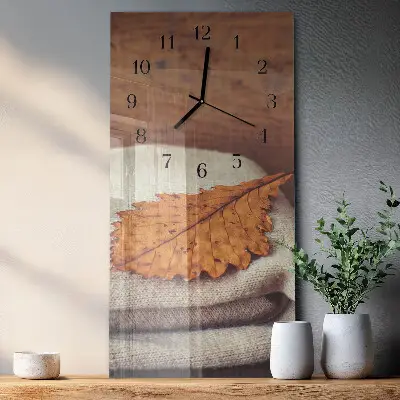 Decoratieve glazen klok verticaal Laken