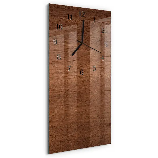 Decoratieve glazen klok verticaal Houten planken