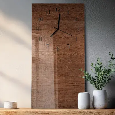 Decoratieve glazen klok verticaal Houten planken