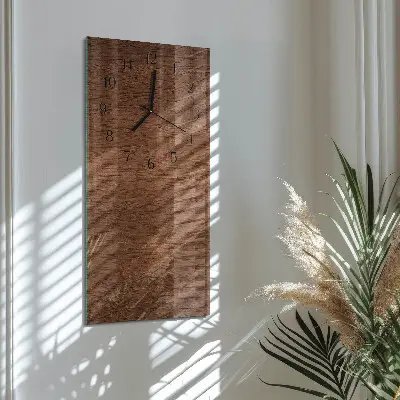 Decoratieve glazen klok verticaal Houten planken