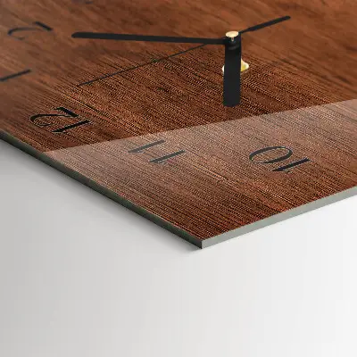 Decoratieve glazen klok verticaal Houten planken