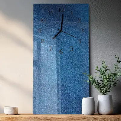 Decoratieve glazen klok verticaal Materiaal