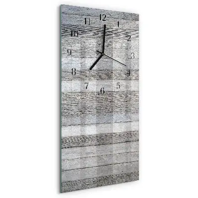 Decoratieve glazen klok verticaal Hout