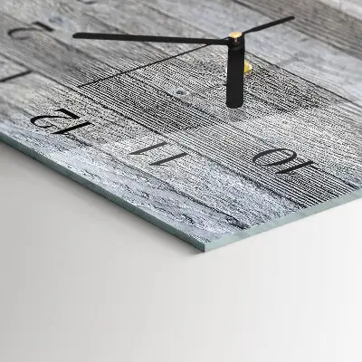Decoratieve glazen klok verticaal Hout