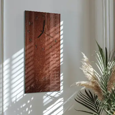 Decoratieve glazen klok verticaal Houten panelen