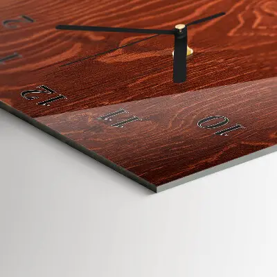 Decoratieve glazen klok verticaal Houten panelen