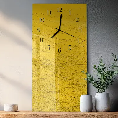 Rechthoekige glas klok verticaal Strepen