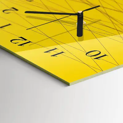 Rechthoekige glas klok verticaal Strepen