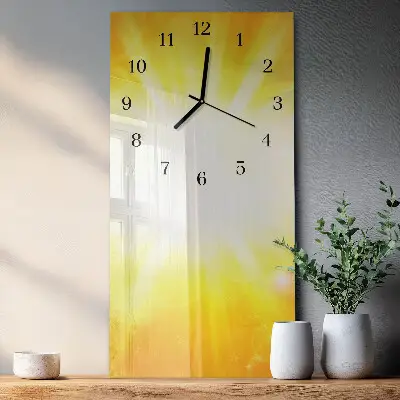 Rechthoekige glas klok verticaal Zonlicht