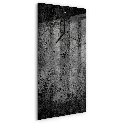 Verticale moderne glazen wandklok Patroon