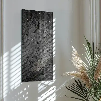 Verticale moderne glazen wandklok Patroon