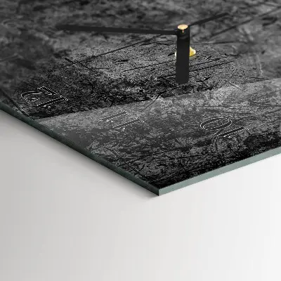 Verticale moderne glazen wandklok Patroon