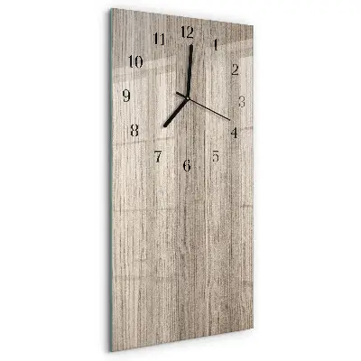 Decoratieve glazen klok verticaal Hout