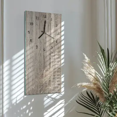 Decoratieve glazen klok verticaal Hout
