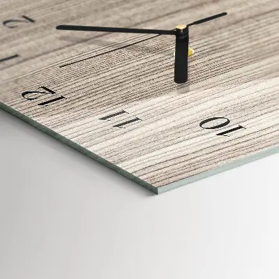 Decoratieve glazen klok verticaal Hout