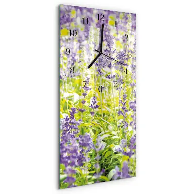 Rechthoekige glas klok verticaal Lavendel