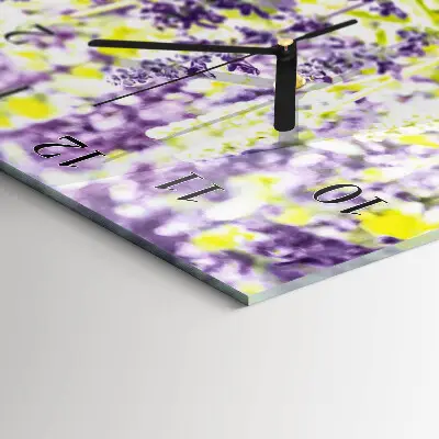 Rechthoekige glas klok verticaal Lavendel