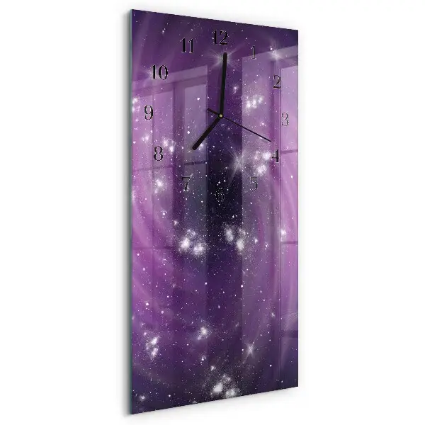 Decoratieve glazen klok verticaal Abstractie