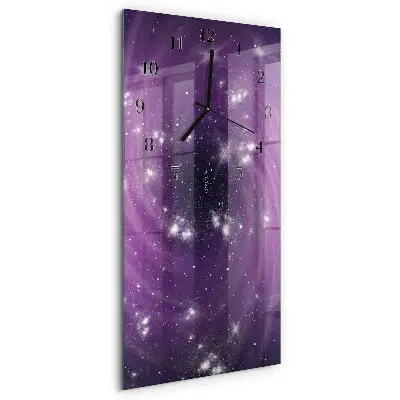 Decoratieve glazen klok verticaal Abstractie