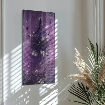Decoratieve glazen klok verticaal Abstractie