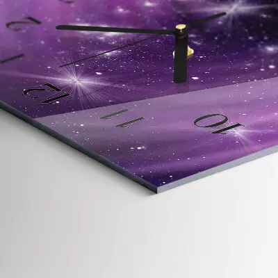 Decoratieve glazen klok verticaal Abstractie