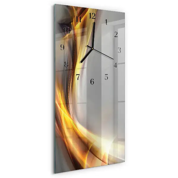 Decoratieve glazen klok verticaal Abstractie