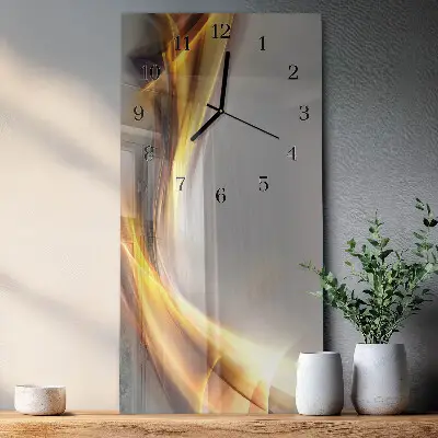 Decoratieve glazen klok verticaal Abstractie