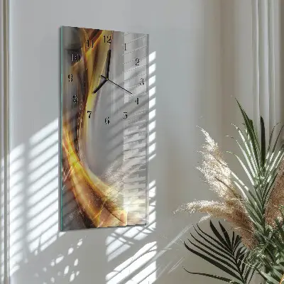 Decoratieve glazen klok verticaal Abstractie