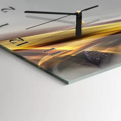 Decoratieve glazen klok verticaal Abstractie