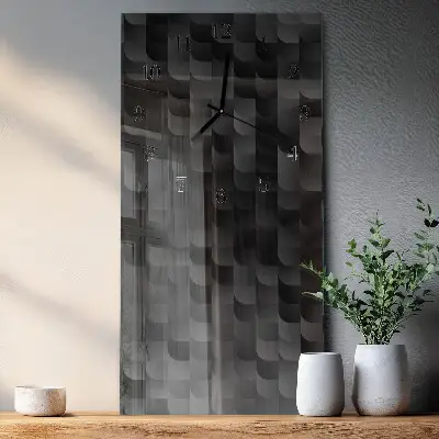 Rechthoekige glas klok verticaal Schaal