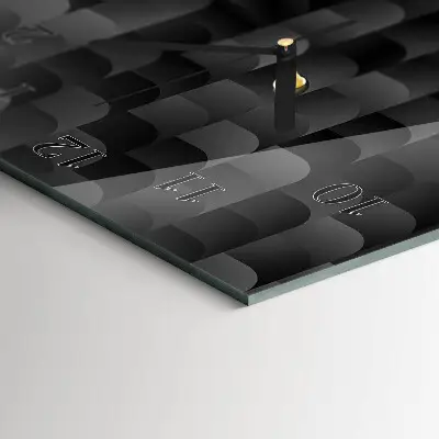 Rechthoekige glas klok verticaal Schaal