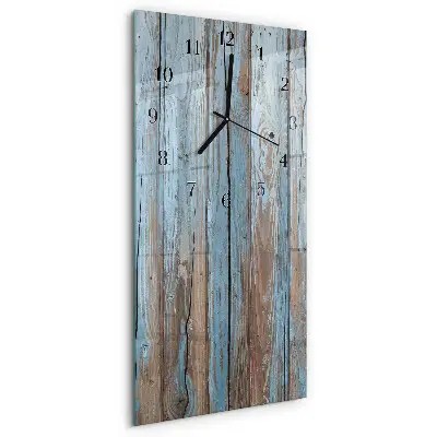 Decoratieve glazen klok verticaal Hout