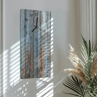 Decoratieve glazen klok verticaal Hout