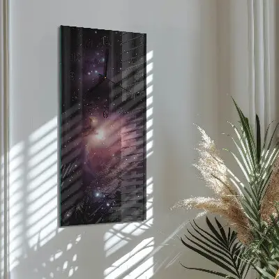 Glazen klok verticaal Kosmos