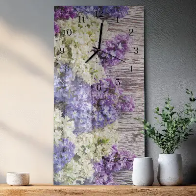 Decoratieve glazen klok verticaal Zonder