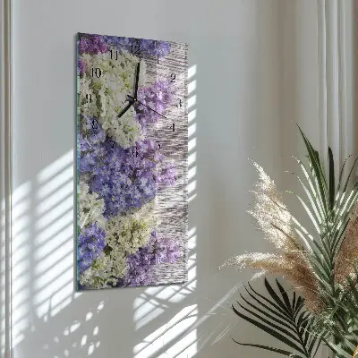 Decoratieve glazen klok verticaal Zonder