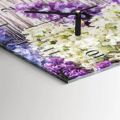 Decoratieve glazen klok verticaal Zonder