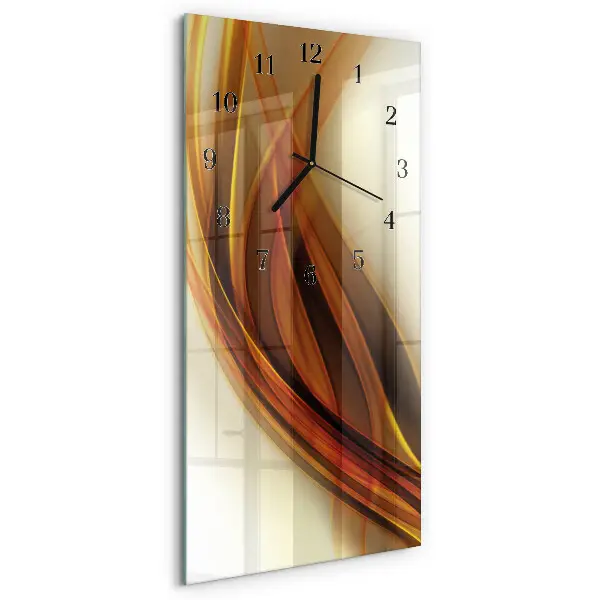 Decoratieve glazen klok verticaal Abstractie