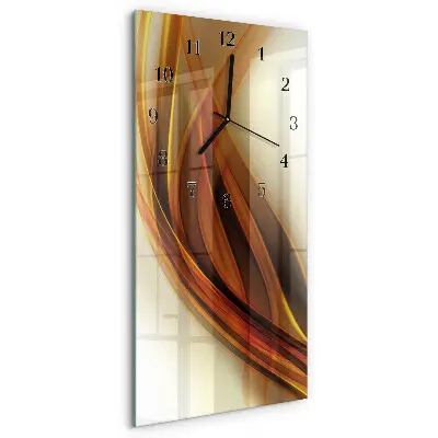 Decoratieve glazen klok verticaal Abstractie