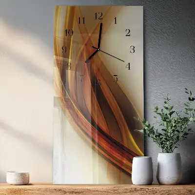 Decoratieve glazen klok verticaal Abstractie