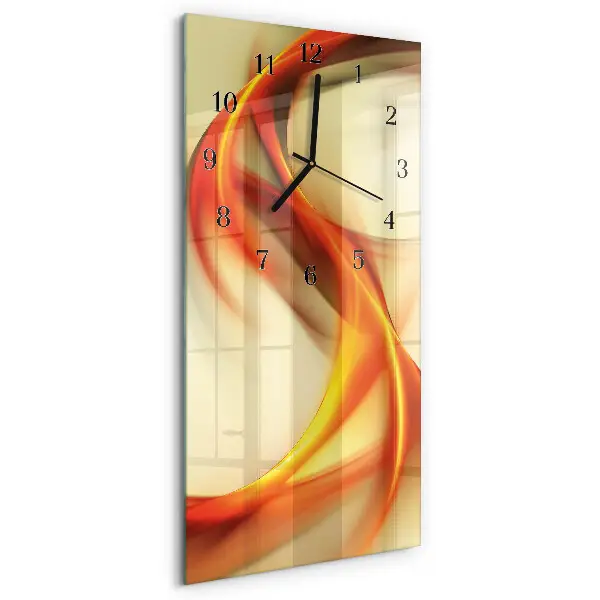 Glazen klok verticaal Abstractie