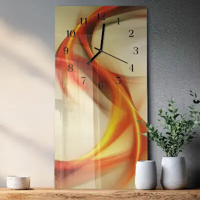 Glazen klok verticaal Abstractie