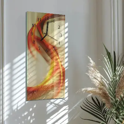 Glazen klok verticaal Abstractie